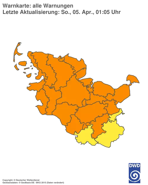 Aktuelle Wetterwarnungen für %region%