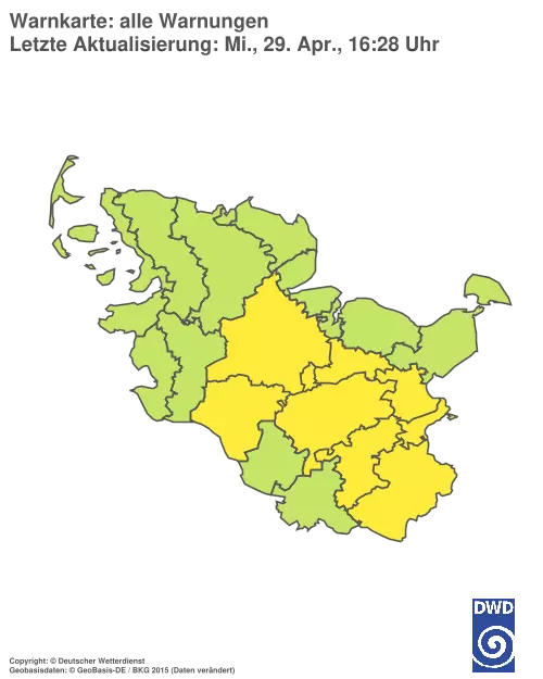 Aktuelle Wetterwarnungen für %region%
