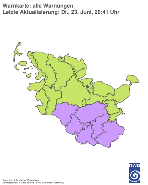 Aktuelle Wetterwarnungen für %region%
