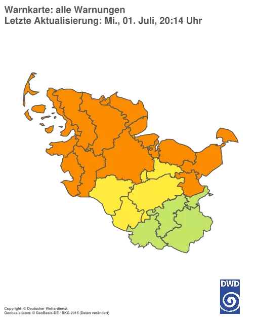 Aktuelle Wetterwarnungen für %region%