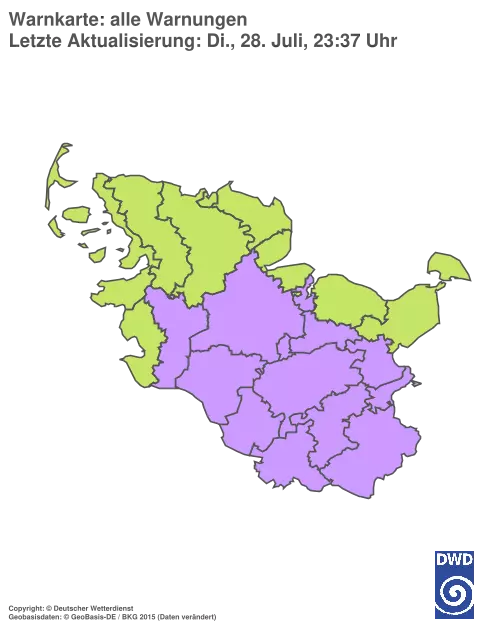 Aktuelle Wetterwarnungen für %region%